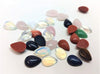 CA714 - 10 pcs Assortment of Stone Embellishment Cabochons - 14x10mm - Teardrop - 14mm x 10mm