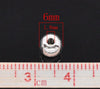 BD403 - 100 pcs Silver Plated Alloy Smooth Ball Spacer Beads- 6mm - Hole Size: 1.8mm