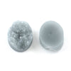 10 pcs Druzy Resin Embellishment Oval Cabochons Gray - 14x10mm - 14mm x 10mm - 10x14mm