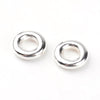 J150A - 20 pcs Silver Plated Soldered Closed Jump Rings - 8mm - 12 Gauge (2mm Thick) - Hole Size: 4mm