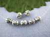 BD509 - 80 pcs Antique Silver Carved Tibetan Bali Round Spacer Beads- 5mm - 5x5mm