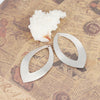 P2003 - 10 pcs. Silver Tone Leaf Metal Pendants Dangle Charms Pendants - 42mm x 25mm (1.65" x 1") - Great for Statement Earrings &amp; Dangles!