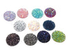 CA641 - 10 pcs Druzy Resin Embellishment Cabochons Assortment - 20mm - Dome Style