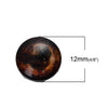 CA396 - 10 pcs Circle Galaxy Universe Glass Round Dome Seals Tiles Cabochons - 12mm - Design A
