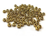 BD679 - 100 pcs Antique Gold Tone Filigree Carved Rondelle Spacer Beads- 5mm x 3mm - Hole Size: 1.8mm