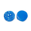 CA131 - 10 pcs Druzy Resin Embellishment Cabochons Royal Blue - 12mm