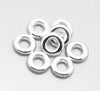 J150A - 20 pcs Silver Plated Soldered Closed Jump Rings - 8mm - 12 Gauge (2mm Thick) - Hole Size: 4mm