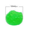 10 pcs Druzy Resin Embellishment Cabochons Mint Green Neon - 12mm (1/2 in)