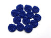 CA192 - 10 pcs Druzy Resin Embellishment Cabochons Royal Denim Blue - 12mm (1/2 in)