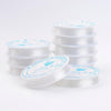 CA715 - 1 Roll - 8M (26.24 ft) - Clear Transparent Beading Stretch Elastic Cord Roll - 0.6mm