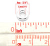 J150A - 20 pcs Silver Plated Soldered Closed Jump Rings - 8mm - 12 Gauge (2mm Thick) - Hole Size: 4mm