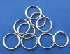 J127 - 600 pcs Silver Tone Open Jump Rings 8mm - 20 Gauge