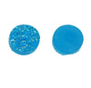 CA100 - 10 pcs Druzy Resin Embellishment Cabochons Blue Lake - 12mm Diameter - Circle