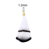 P783 - 10 pcs Black and White Dangle Charms Pendants - Feather - Gold Plated Crimps - 40mm (1.6") - Great for Light Earrings, Necklaces or Dangles