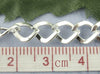 2M (6.56 Ft) - Silver Plated Chain Link - 7 x 8mm