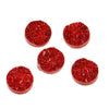 CA157 - 10 pcs Druzy Resin Embellishment Cabochons Sparkly Red AB - 12mm