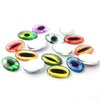 CA289 - 5 pcs Oval Dragon Cat Eyes Glass Dome Seals Tiles Cabochons - 40mm x 30mm - Assortment