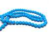 BD3000 - 40 Beads - 10mm Cerulean Blue Rubberized Glass Round Beads - 15.7" strand - Approx 40 beads per strand - Hole Size: 1.3mm