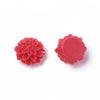 CA1008 - 100 pcs Assortment of Resin Dahlia Embellishment Cabochons Flowers - 15mm - Mix of Colors!