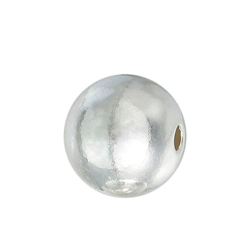BD354 - 10 pcs 925 Sterling Silver Smooth Ball Spacer Beads - 6mm - Platinum Plated