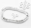 J150A - 20 pcs Silver Plated Soldered Closed Jump Rings - 8mm - 12 Gauge (2mm Thick) - Hole Size: 4mm