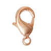 CL090 - 50 pcs. Rose Gold Plated Lobster Parrot Clasps - 12mm x 7mm - Made of Copper - High Quality! Claw Clasps