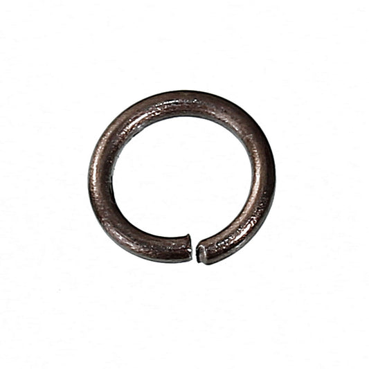 J086 - 100 pcs Brown Open Jump Rings 6mm - 18 Gauge - High Quality (1mm Thick