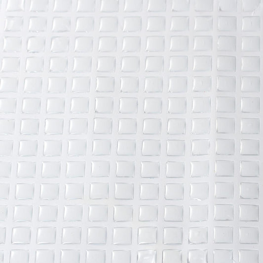 CA554 - 100 pcs. Square Clear Epoxy Resin Stickers - 12mm x 12mm - Self-Adhesive!
