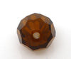 BD698 - 20 pcs. Brown Crystal Glass Faceted Rondelle Beads - 8mm - Hole Size: 1.3mm
