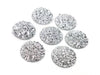 CA641 - 10 pcs Druzy Resin Embellishment Cabochons Assortment - 20mm - Dome Style