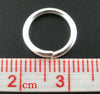 J015 - THICK - 100 pcs. Silver Plated Open Jump Rings - 12mm - 15 Gauge - HIGH QUALITY