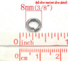 J206 - 100 pcs 304 Stainless Steel Open Jump Rings 8mm - 15 Gauge - THICK - HEAVY - High Quality