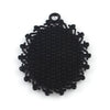 P2215 - 10 pcs. Black Plated Oval Pendant Picture Photo Frame Bezel Tray Setting Pendants Charms - Fits 25mm x 18mm - 25x18mm - Cabochons / Cameos