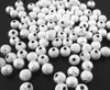 BD519B - 4mm - 100pcs. Silver Plated Stardust Ball Spacer Beads