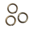 J036 - 100 pcs Antique Bronze Open Jump Rings - 6mm - 18 Gauge (1mm Thick) - 4mm Inner Diameter