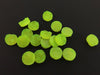 CA133 - 10 pcs Druzy Resin Embellishment Cabochons Neon Yellow Green - 12mm Diameter - Circle - 5mm Thick