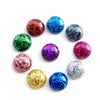 CA959 - 10 pcs Druzy Resin Embellishment Cabochons - 12mm - Striped Confetti Style - Assortment - Solid - 5mm Thick