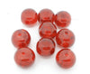 BD045 - 50 pcs Red Crackle Glass Round Beads - 10mm