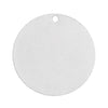 P2084 - 50 pcs. Silver Plated Circle Round Stamping Tags - 15mm - Thin