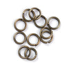 J036 - 100 pcs Antique Bronze Open Jump Rings - 6mm - 18 Gauge (1mm Thick) - 4mm Inner Diameter
