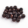BD167 - 200 pcs Brown Dark Coffee Wooden Wood Round Spacer Beads - 8mm (0.32") - Hole Size: 3mm