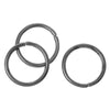 J087 - 100 pcs Gunmetal Open Jump Rings - 10mm - 18 Gauge (1mm Thick