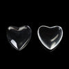 CA018 - 10 pcs. Heart Clear Round Glass Dome Seals Tiles - 10mm (0.39")