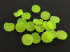 CA133 - 10 pcs Druzy Resin Embellishment Cabochons Neon Yellow Green - 12mm Diameter - Circle - 5mm Thick