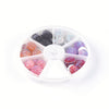 CA555 - 42 pcs Assortment Box - Resin Embellishment Druzy Cabochons - Dome - 6 Colors - 12mm (0.47")