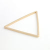P1013 - 10 pcs Gold Plated Triangle Metal Dangle Charms Pendants - 33mm x 29mm - 1.3" - Great for Making Fringe Earrings, Necklaces, Dangles!