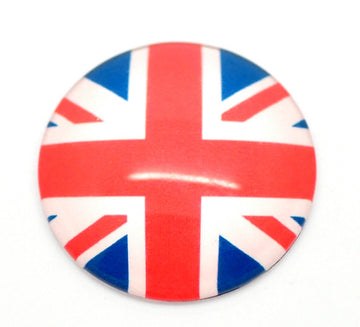CA291 - 5 pcs. Circle UK Symbol Round Glass Dome Seals Tiles Cabochons Embellishments - 25mm (1 inch) - 1" - Flag - United Kingdom, Great Britain