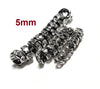 BD168 - 20 pcs Gunmetal Black Clear Rhinestone Rondelle Spacer Beads - 5mm x 2.4mm - Grade AAA - Hole Size: 1mm - Straight Edge