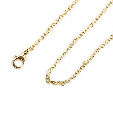 N040 - 12 pcs. Gold Plated Cable Chain Link Necklaces 24" - (3mm x 2mm) - Lobster Clasps - Claw Clasps - 3x2mm - 2x3mm