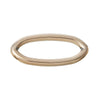 J037 - 20 pcs Acrylic Rose Gold Plated Oval Connector Chain Closed Rings - 32mm (1 1/4") - 8 Gauge (3.1mm Thick) - 32mm x 14mm